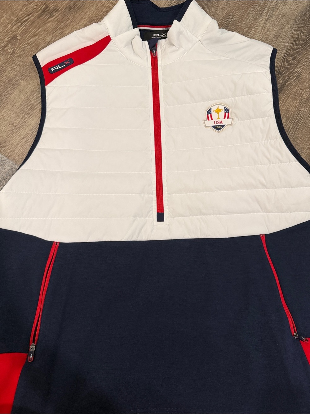 Men’s Ryder Cup USA Colorblock Sleeveless Pullover Vest